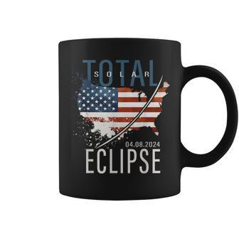 Totality America Usa Map Total Solar Eclipse 04082024 Coffee Mug | Mazezy