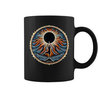 Totality April 8 2024 Total Solar Eclipse Yoga Coffee Mug - Monsterry CA