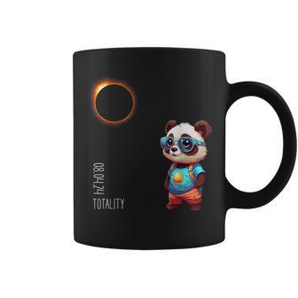 Totality Panda Solar Eclipse 08042024 Cute Eclipse Girls Coffee Mug - Seseable