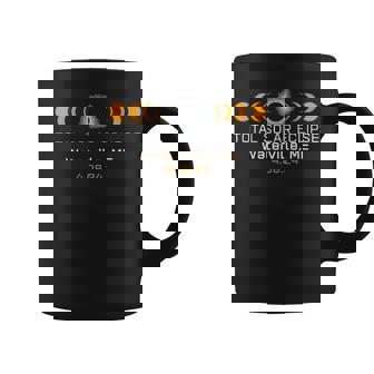 Totality Path 2024 Waterville Me Maine Total Eclipse Coffee Mug | Mazezy