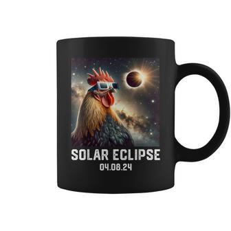 Totality Solar Eclipse 040824 Chicken Astronomy Lovers Coffee Mug | Mazezy