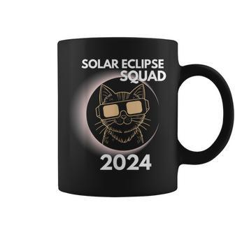 Totality Solar Eclipse 2024 Cat Moon Sun Earth April Coffee Mug | Seseable CA