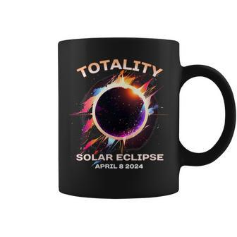 Totality Solar Eclipse April 8 2024 Event Souvenir Graphic Coffee Mug - Thegiftio UK
