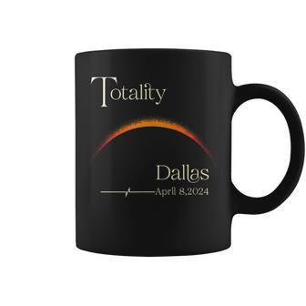 Totality Solar Eclipse Dallas Texas Tx April 8 2024 Sun Coffee Mug | Mazezy