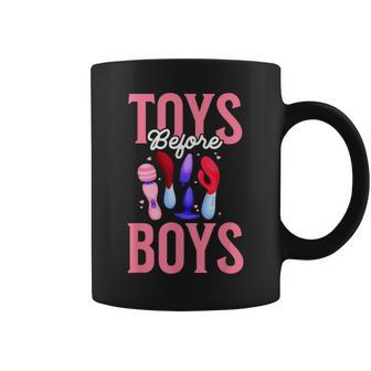 Toys Before Boys Adult Humor Women's Embarrassing Coffee Mug - Monsterry DE