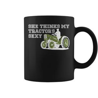 Tractor I Think His Tractor's Sexy Coffee Mug | Mazezy
