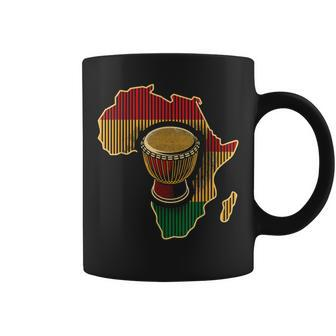 Traditional African Drumming Black History African Drum Coffee Mug - Monsterry UK