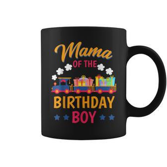 Train Bday Party Railroad Mama Of The Birthday Boy Theme Coffee Mug - Seseable