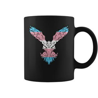 Transgender Bird Phoenix Trans Pride Flag Lgbt Kid Coffee Mug - Monsterry AU