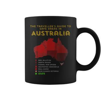 Travellers Guide To Safe Areas In Australia Coffee Mug - Monsterry AU