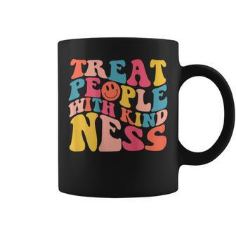Treat People With Kindness Trendy Preppy Words On Back Coffee Mug - Thegiftio UK