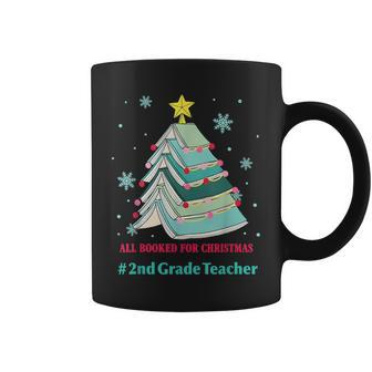 Tree All Booked For Christmas 2Nd Grade Teacher Coffee Mug - Seseable