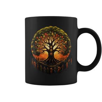 Tree Of Life Black History Kwanzaa American African Roots Coffee Mug - Seseable