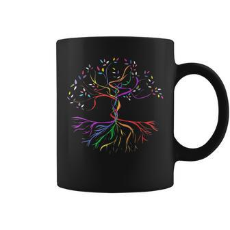 Tree Life Rainbow Lgbt Cool Gay Pride Flag Ally Coffee Mug - Seseable