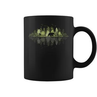 Trees Reflection Wildlife Nature Animal Bear Outdoor Forest Coffee Mug - Monsterry