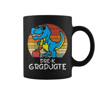 Trex Appple Pre-K Graduate Graduation Last Day Dino Boys Coffee Mug - Monsterry AU