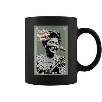 Tribute To Godmother Sister Rosetta Tharpe Portrait Coffee Mug - Monsterry