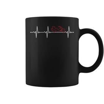 Trike Heartbeat Three-Wheeled Motorcycle Motorbike Trike Coffee Mug - Monsterry CA