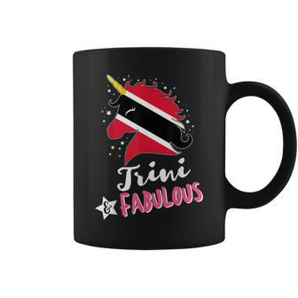 Trinbagonian Unicorn Trinidad And Tobago Flag Coffee Mug - Monsterry DE
