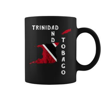 Trinidad And Tobago Map Pride Trinidadian Roots Flag Coffee Mug - Seseable