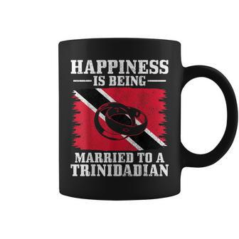 Trinidadian Wife Husband Wedding Trinidad & Tobago Flag Coffee Mug - Monsterry DE