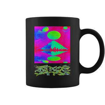 Trippy Pyramid Planets Space Crew Graffiti Themed Style Coffee Mug - Monsterry AU