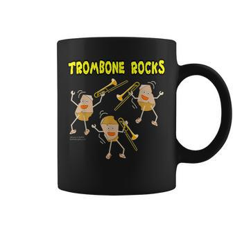 Trombone Rocks Musical Instrument Coffee Mug - Monsterry CA