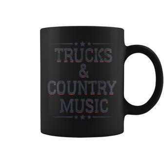 Trucks And Country Music Western Stars Vintage Coffee Mug - Monsterry
