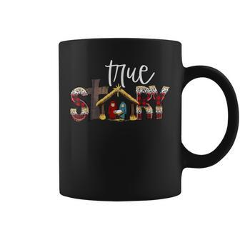 True Story Baby Jesus Bible Christian Faith Christmas Pajama Coffee Mug - Thegiftio UK