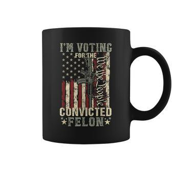 Trump 2024 Convicted Felon I'm Voting Convicted Felon 2024 Coffee Mug - Monsterry