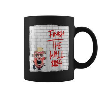 Trump Finish The Wall 2024 Coffee Mug | Mazezy
