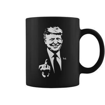 Trump Middle Finger Trump Fu 2024 Trump For President Coffee Mug - Seseable
