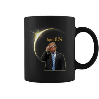 Trump Solar Eclipse 2024 Total Solar Eclipse 40824 Coffee Mug - Monsterry CA