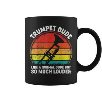 Trumpeter Marching School Band Vintage Jazz Trumpet Coffee Mug - Monsterry CA