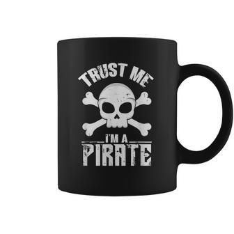 Trust Me I'm A Pirate Skull And Crossbones Coffee Mug - Monsterry UK