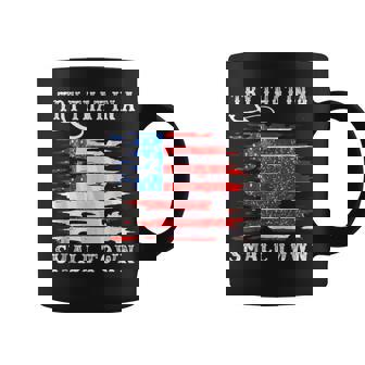 Try That In My Town Western American Flag Country Music Coffee Mug | Seseable UK