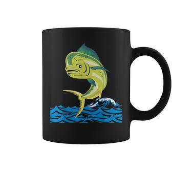 Tuna Mahi Mahi Saltwater Fish Anglers Fishermen Coffee Mug - Monsterry