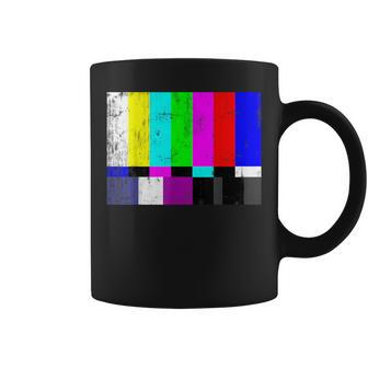 Tv Test Card Pattern Image Retro Vintage Coffee Mug - Monsterry DE