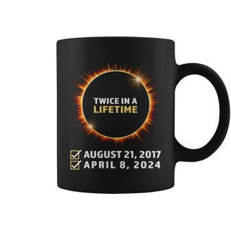 Twice In Lifetime Total Solar Eclipse 2024 Astronomy Coffee Mug - Monsterry