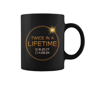 Twice In A Lifetime Total Solar Eclipse 2024 Astronomy Coffee Mug | Mazezy