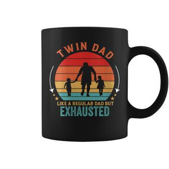 Twin Dad Like A Regular Dad But Exhausted Father's Day Coffee Mug - Seseable