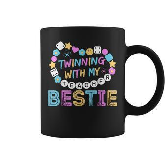 Twin Day Friends Teacher Twinning With My Bestie Matching Coffee Mug - Seseable