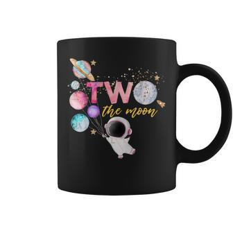 Two The Moon Birthday Girl Outfit 2 Year Old 2Nd Bday Coffee Mug - Seseable