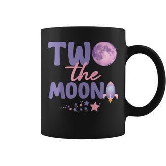 Two The Moon Birthday Outfit Girl 2 Year Old 2Nd Birthday Coffee Mug - Monsterry
