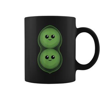 Two Peas In A Pod Pea Costume Coffee Mug - Monsterry