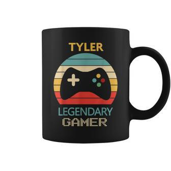 Tyler Name Personalised Legendary Gamer Coffee Mug - Seseable