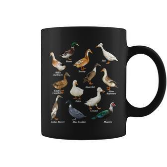 Types Of Duck Waterfowl Animals Of The World Duck Lover Coffee Mug | Mazezy