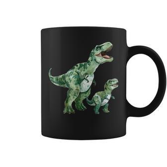 Tyrannosaurus Rex T-Rex Dino Papa Mama Und Kind Männertag Tassen - Geschenkecke