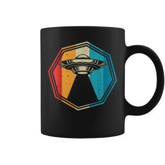 Ufo Alien Sunset Vintage Retro Coffee Mug - Thegiftio UK