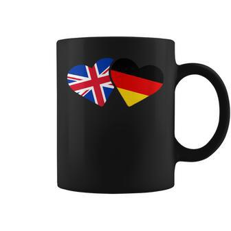 Uk Germany Flag T Heart British German Love Cute Coffee Mug - Thegiftio UK